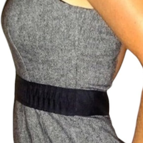 Banana Republic Wool-blend Grey Tweed Lined Career Stretch Sheath Dress - Picture 4 of 9